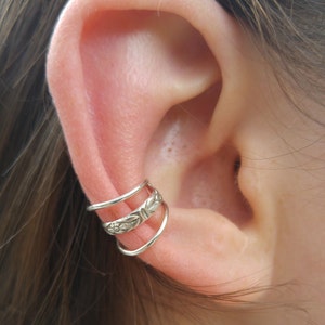 Silver ear cuff Etsy France