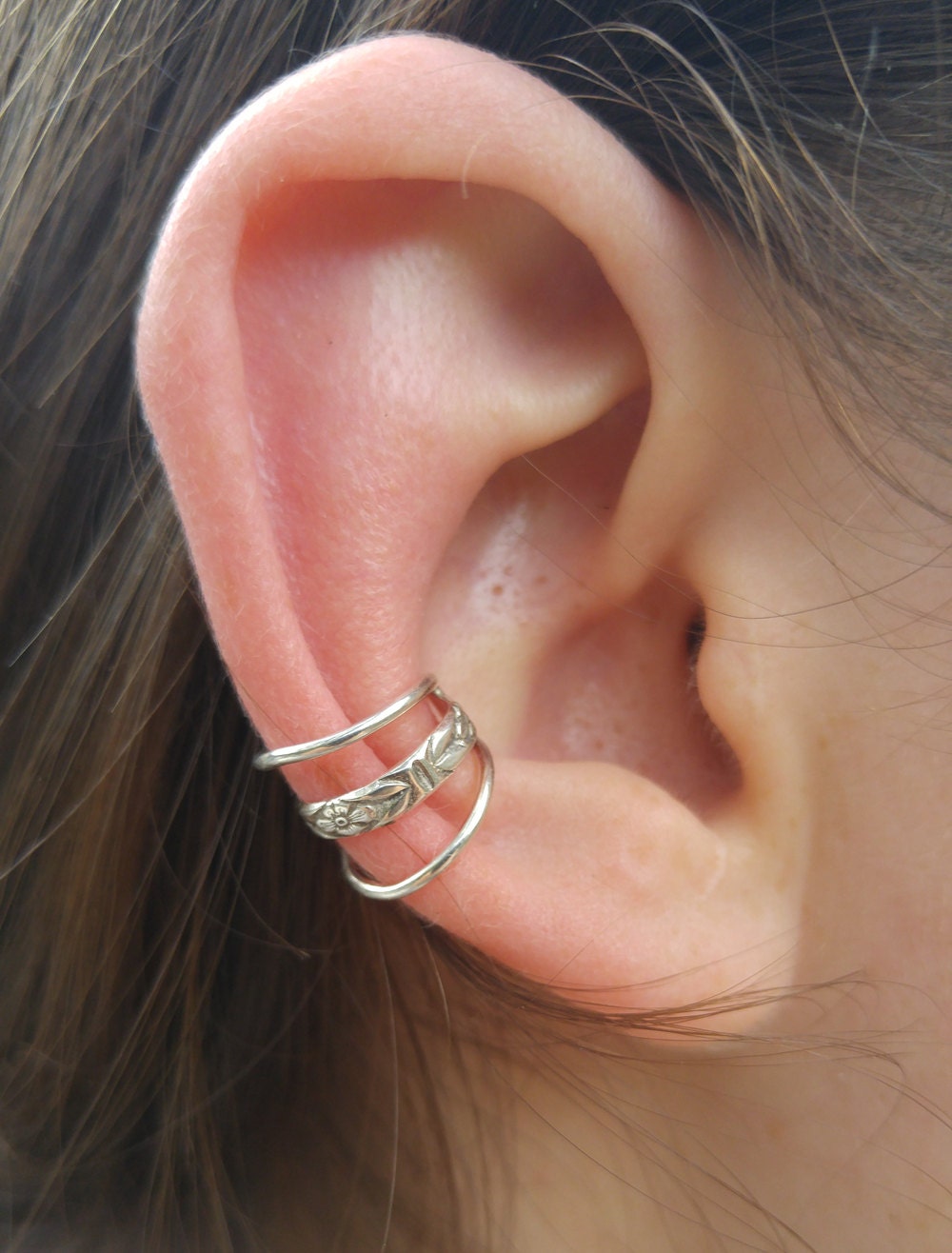 Sterling Silver Gallery Earcuff