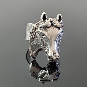 Size 9.5 Sterling Silver Horse Ring