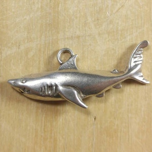 Sterling Silver Shark Pendant