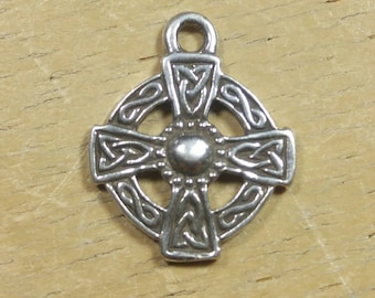 Celtic Cross Pendant Sterling Silver Irish Cross Celtic - Etsy