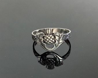 Sterling Silver Thistle Ring