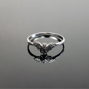 Sterling Silver Bat Ring