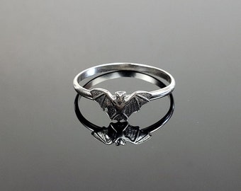 Sterling Silver Bat Ring