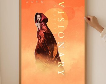 Póster de ópera espacial visionaria sin marco, arte de Paul Atreides Future Sight, decoración épica de ciencia ficción para pared.