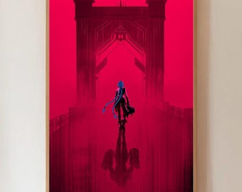 Póster sin marco de "Cruzando el Puente", Ejecutores Arcanos vs. Zaun, Impresión de Batalla Épica de 2026, Decoración Cinematográfica