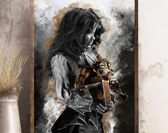 Póster conceptual de la Expedición 33 de Alicia sin marco, decoración de pared de ciencia ficción, impresión de exploración espacial, regalo de videojuegos único