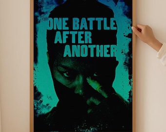 Póster de la película "One Battle After Another" sin marco, arte de pared de la ganadora del Oscar 2026, impresión cinematográfica de Leonardo DiCaprio, decoración de cine