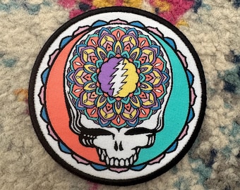 Woven Stealie Mandala Bolt Patch
