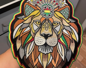 Rasta Lion Patch