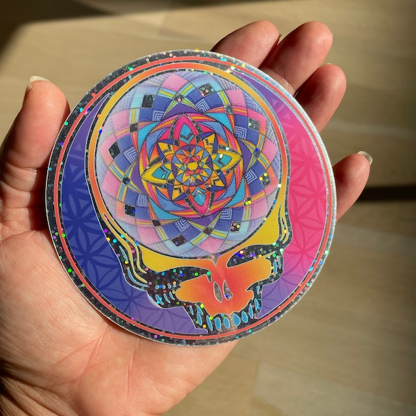 Steal Your Mandala - Glitter Sticker