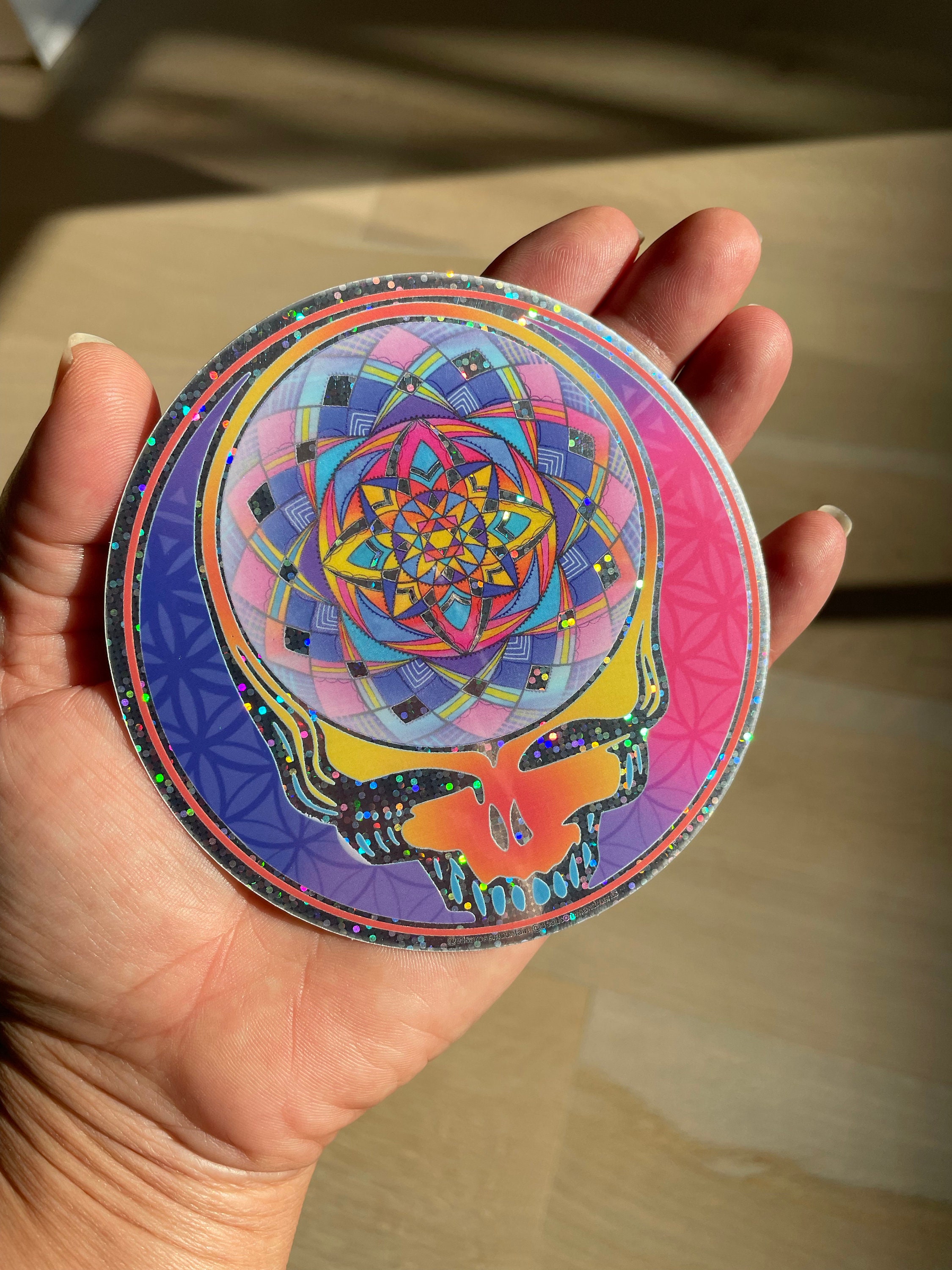 Steal Your Mandala - Glitter Sticker