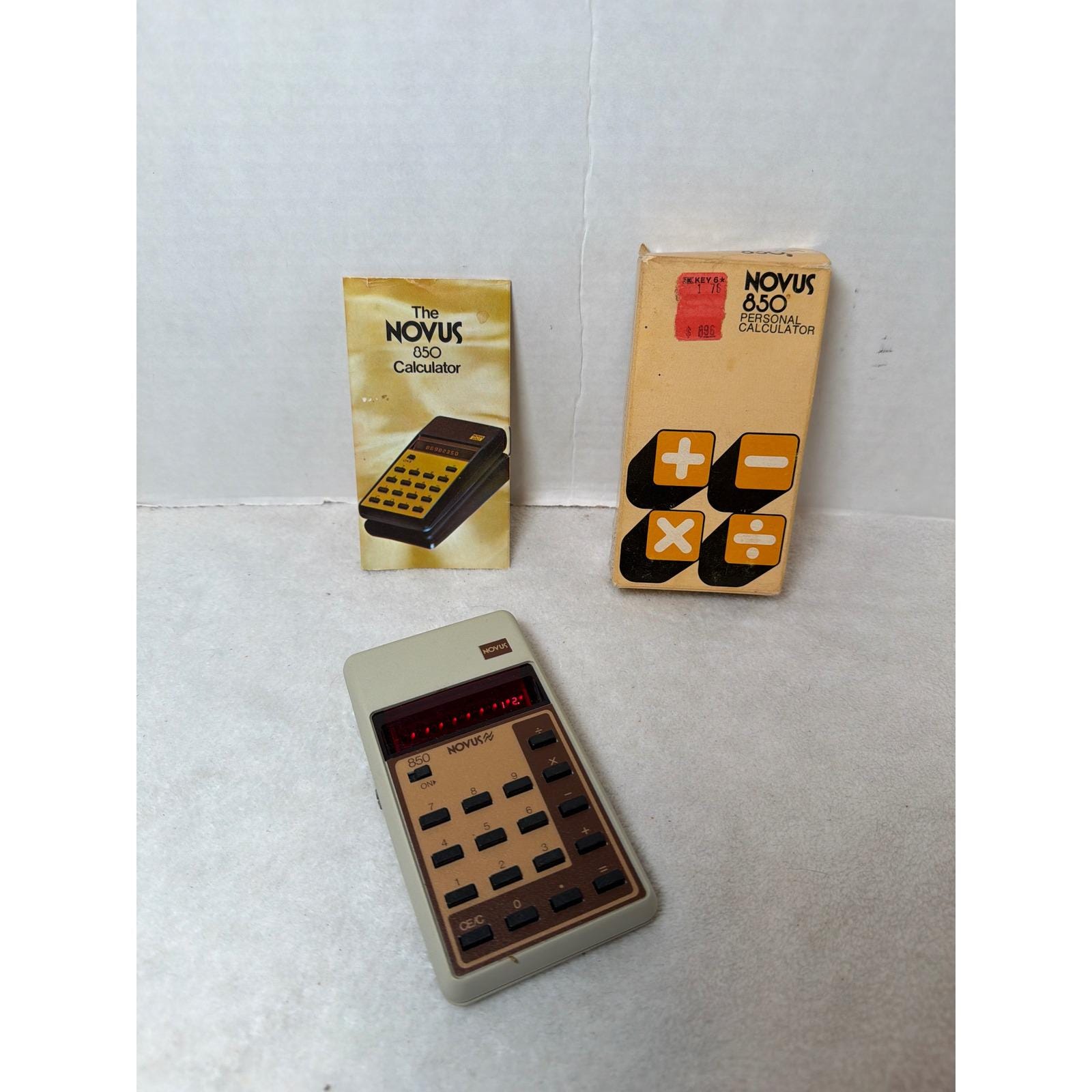 VTG 70s Novus 850 Personal Calculator National Semiconductor W 