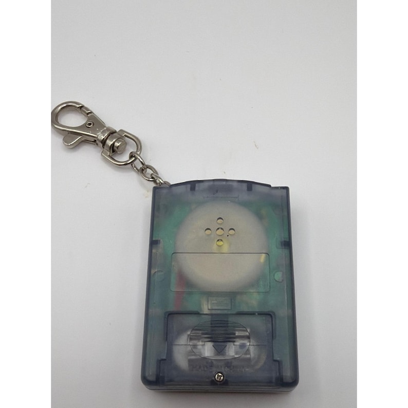 Vintage Brick Game Keychain Grey Red ET-118 Retro Handheld Console image 3