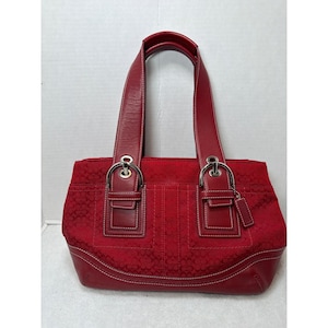 Coach Soho Bag Soho Signature Red - Etsy