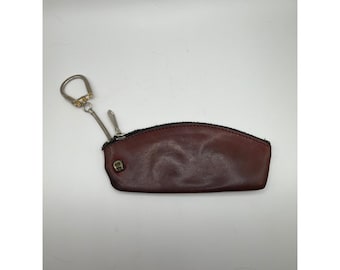Etienne Aigner portemonnee bordeaux leren vintage sleuteletui met rits defect