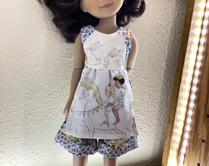 Unicorn, Rabbits, Skort/dress, 14.5” Doll Clothes, Ruby Red Fashion ...