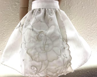 Vintage handkerchief, skirt, slip, 14” doll clothes, Ruby Red fashion friends, ooak