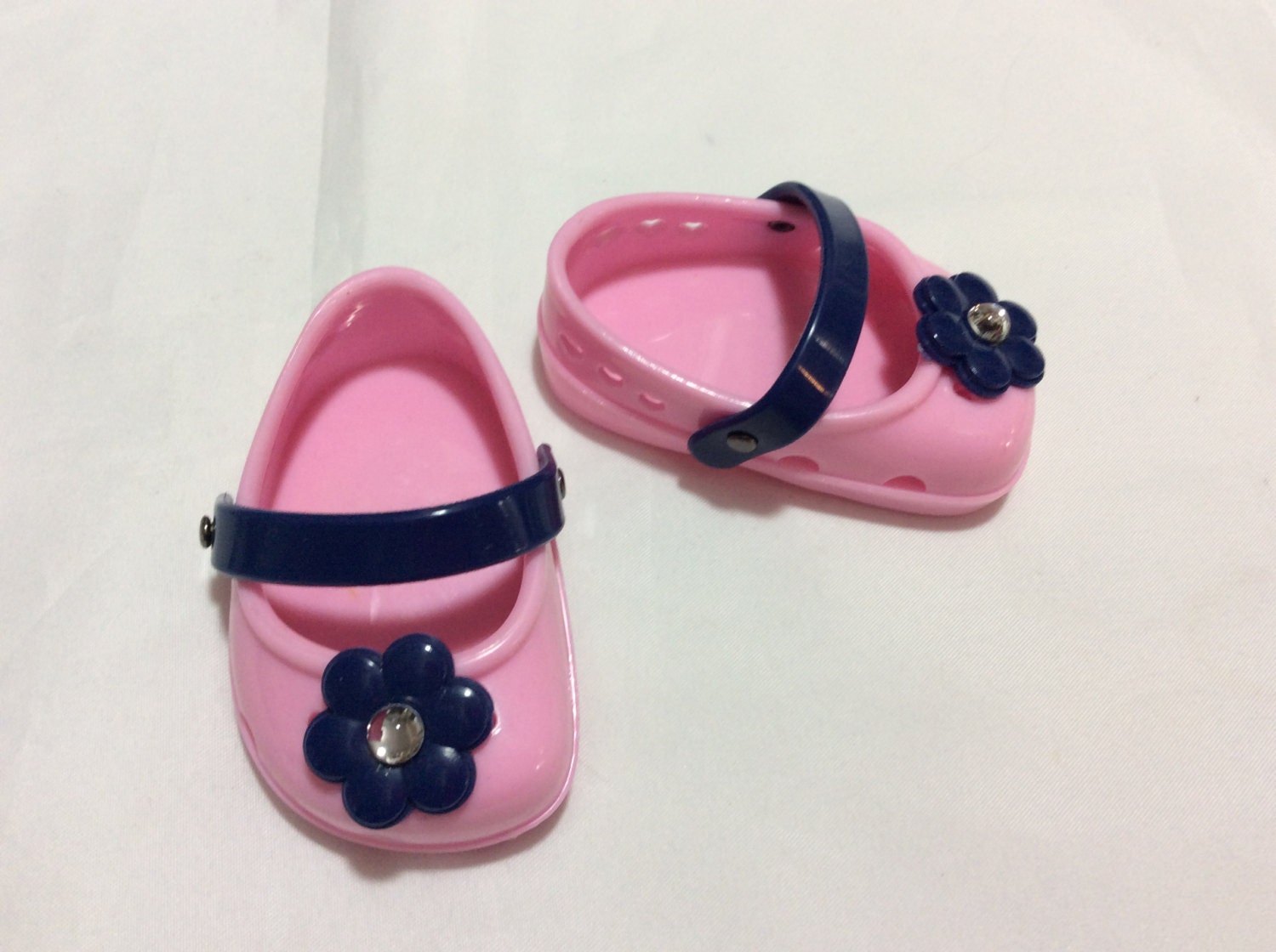 Pink Jeweled crocs doll shoes fit 18 like American Etsy