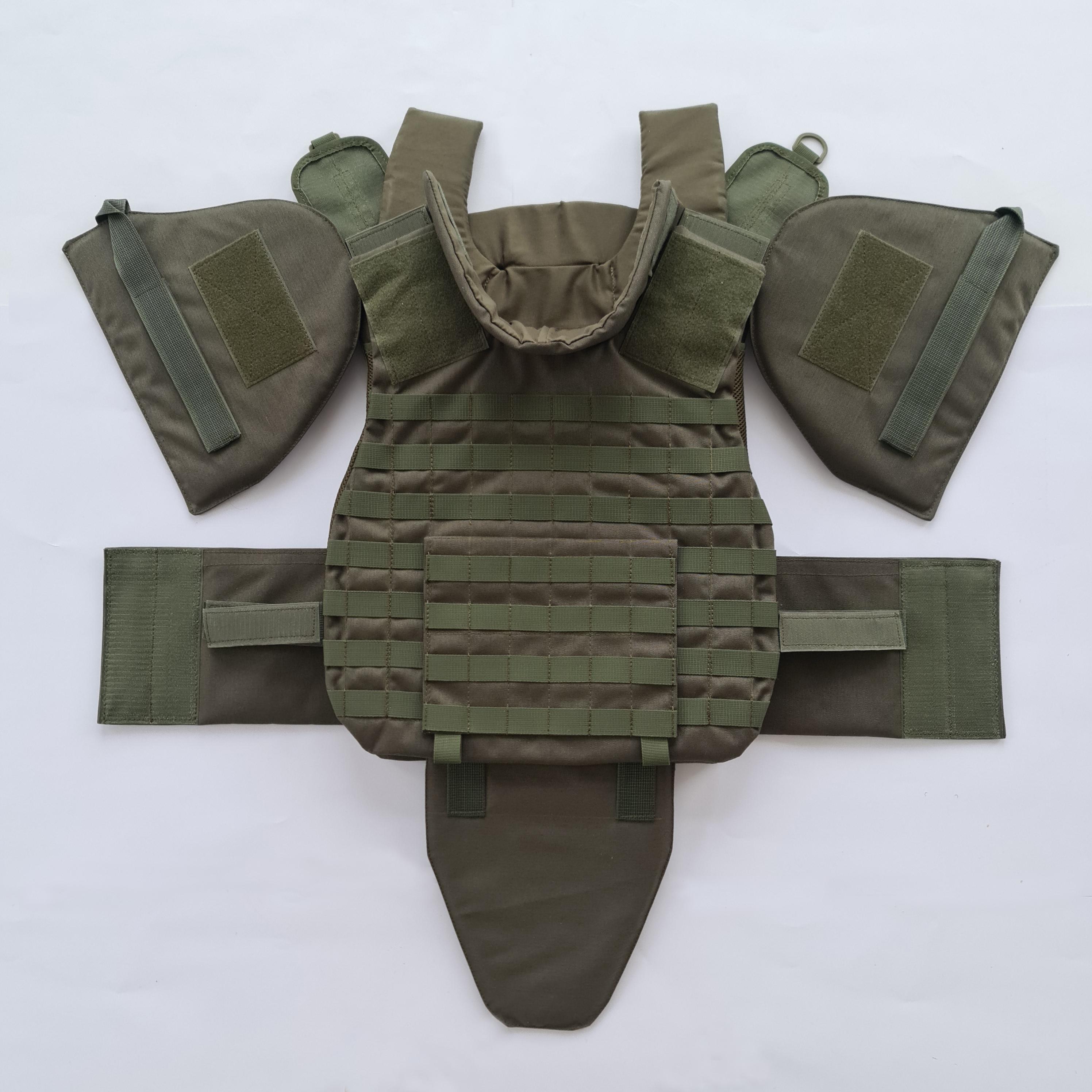 Body Armor Vest XL Olive Drab Full 3A NIJ Tactical Bulletproof