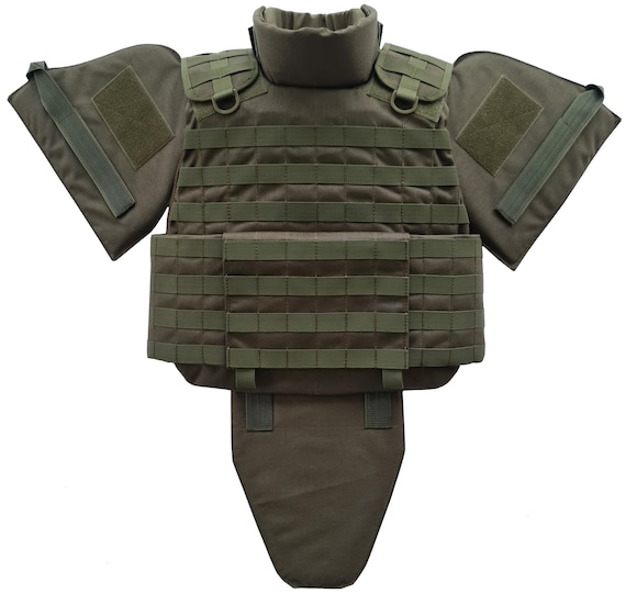 Tactical Vest 2XL Modular Plate Carrier Shark Olive Drab Cordura