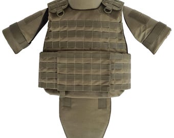 Tactical Plate Carrier Size XL Modular System Combat Vest Ranger Green MOLLE Empty Shark
