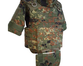 Tactical Vest Flecktarn size M Plate Carrier Shark MOLLE