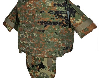 Vest Flecktarn size XXL Tactical Plate Carrier Shark MOLLE