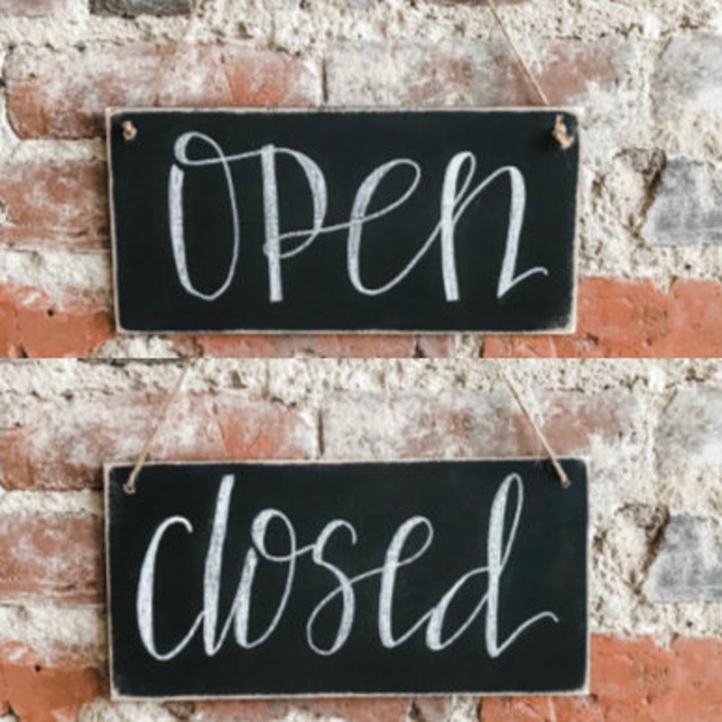 Open Closed Sign - Etsy