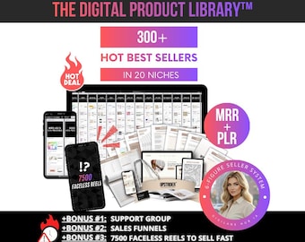 Biblioteca de productos digitales de Canva / MRR + PLR, Ingresos pasivos