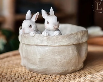 Easter Bunny Succulent Planter – Cute Rabbit Spring Decor