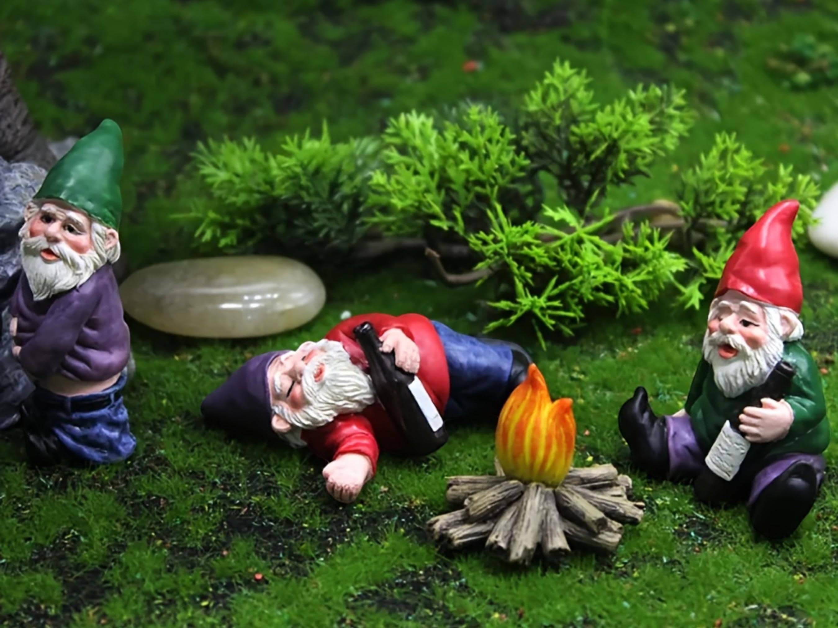 Kit di statuette di gufi fai da te per decorazioni da giardino e regali