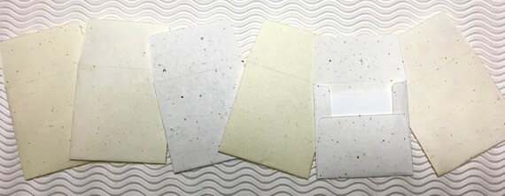 6 teeny tiny envelopes