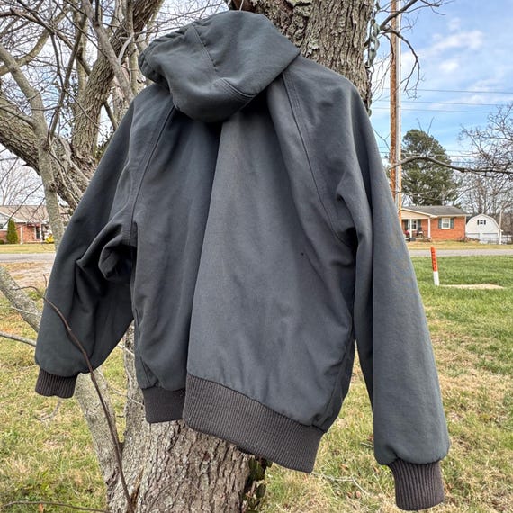 Vtg 90s Carhartt J140 Charcoal Grey Active Jacket 2XL Made in USA
