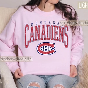 Vintage Montreal Canadiens Sweatshirt, Canadiens Vintage Eishockey Sweatshirt, Retro Sweatshirt, Spieltags-Sweatshirt, Montreal Canadiens