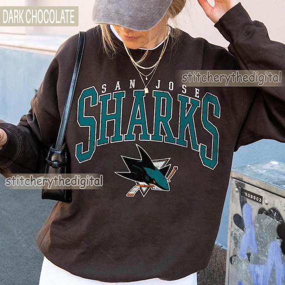 Vintage San Jose Sharks Sweatshirt, Sharks Vintage Ice Hockey Sweatshirt, Retro Sweatshirt, Game day Sweatshirt, San Jose Sharks Hockey