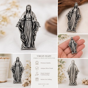 Virgin Mary Relief / Our Lady of Grace 3D Model/ STL AND 3DM FILE