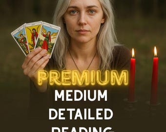Premium Medium Psychic Reading, No Cards Clairvoyant Reading, Same Hour Reading, Telepathic Reading, Psychic Spiritual Advices, No tools