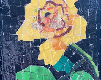 Small Trash Yellow Rose