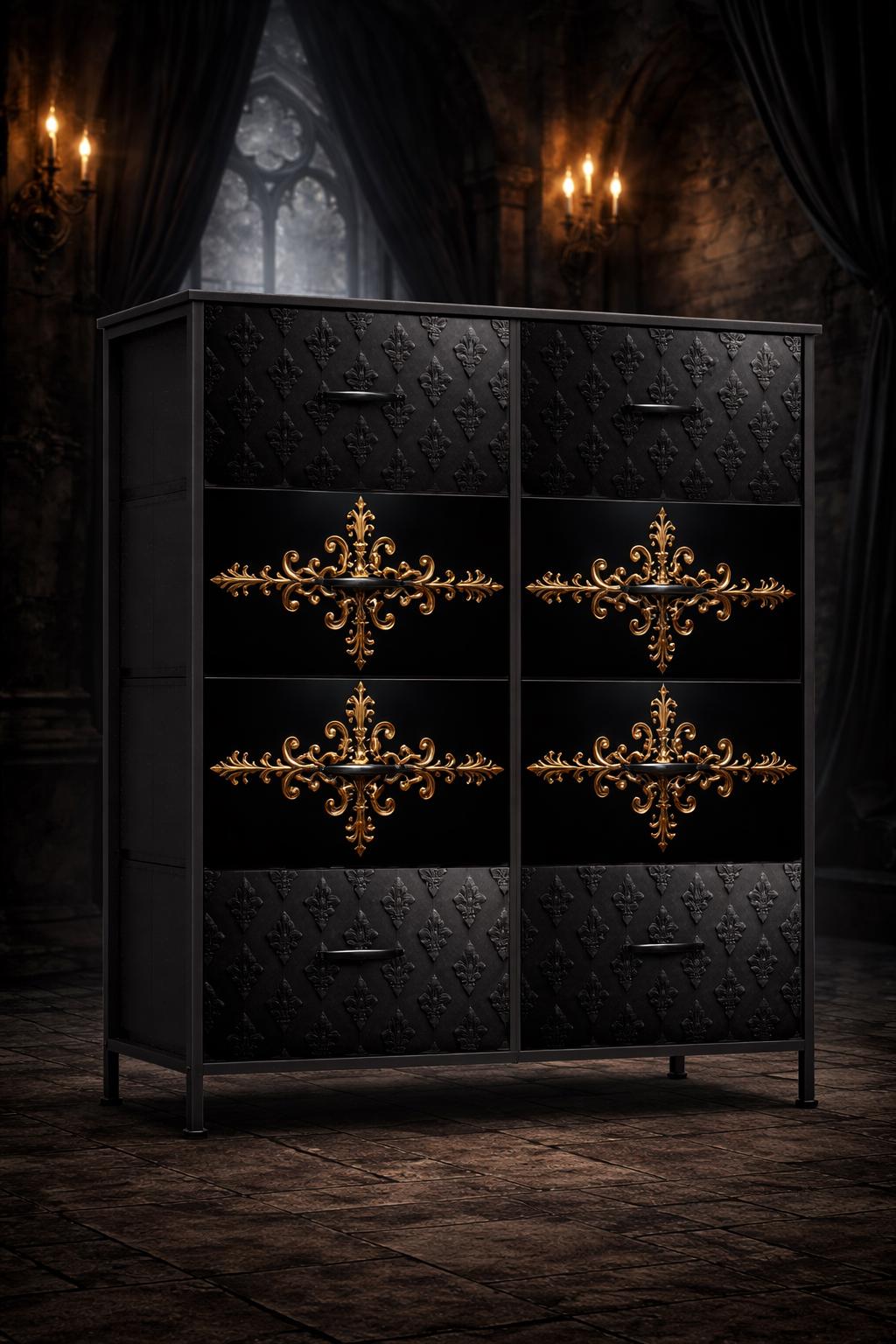 gothic black dresser Gothic Home Decor: Ornate Black Dresser