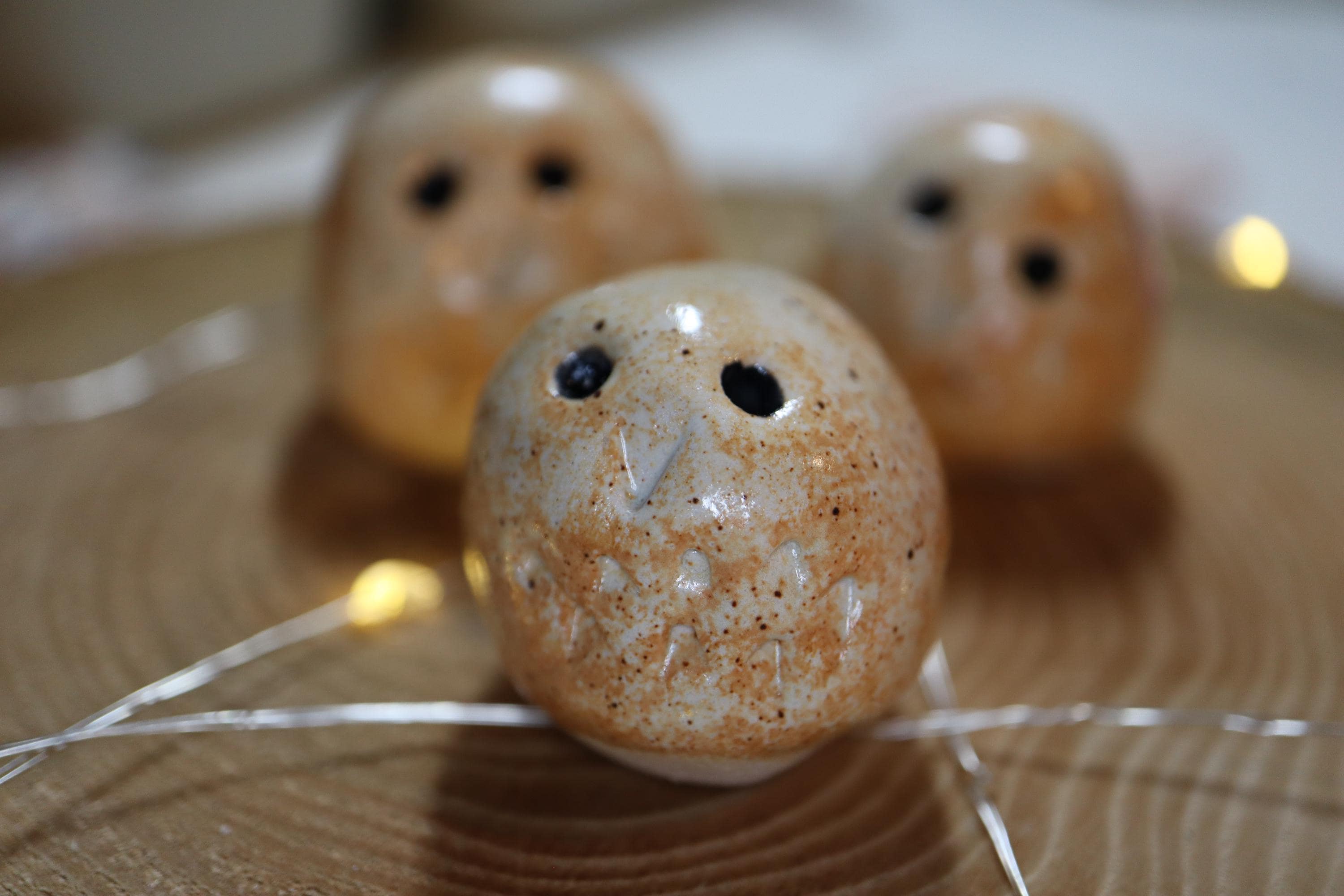 Tiny handmade ceramic owl