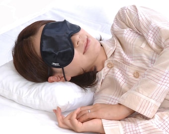 Japanese 3D Sleep Mask | Light Blocking Eye Mask | Adjustable Comfortable Eye Cover | Made in Japan | Travel & Relaxation