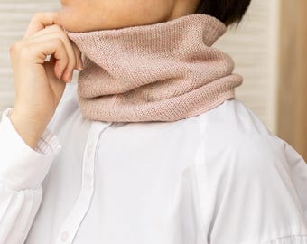 Japanese Charcoal Neck Warmer — Double-Knit, Sensitive Skin | Made in Japan