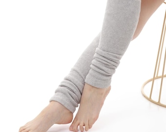 Ceramic Charcoal Hemp Leg Warmers — Year-Round, Award-Winning | Made in Japan