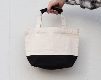 Charcoal Antibacterial Small Tote Bag — Certified, Natural Charcoal Print