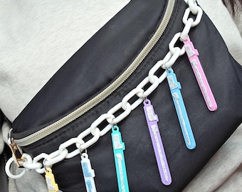 Pastell Lichtschwert inspirierte Taschenkette