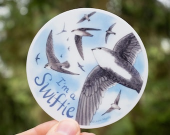 Swiftie 3” Medium circular vinyl sticker - water bottle, bumper, laptop, etc