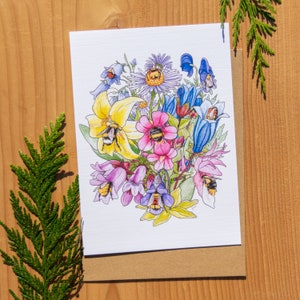 I Like Bee Butts 5x7 fine art card with 100% recycled envelope