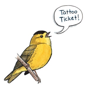 Tattoo Ticket — My permission to get a tattoo of any of my artwork!