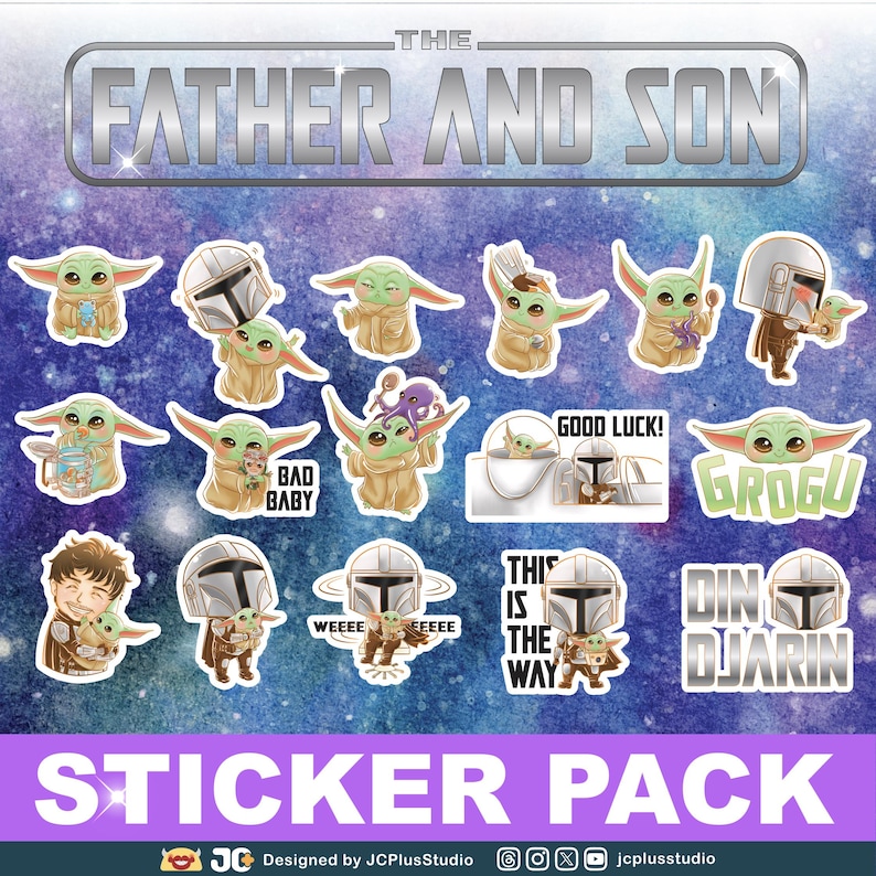 Mandalorian Computer Sticker Mandalorian Fanart Stickers Pack | Fanart Vinyl PVC Sticker | Anime ...